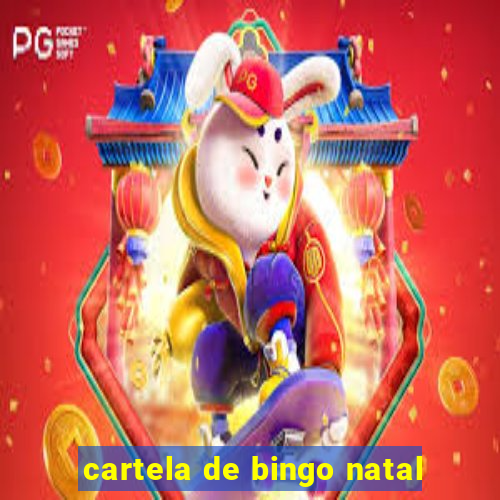 cartela de bingo natal